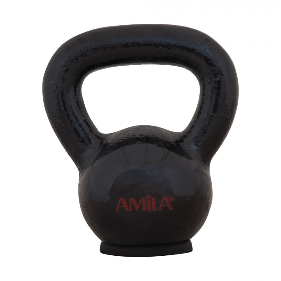 Kettlebell Εμαγιέ με λαστιχένια βάση 10kg Amila 44522