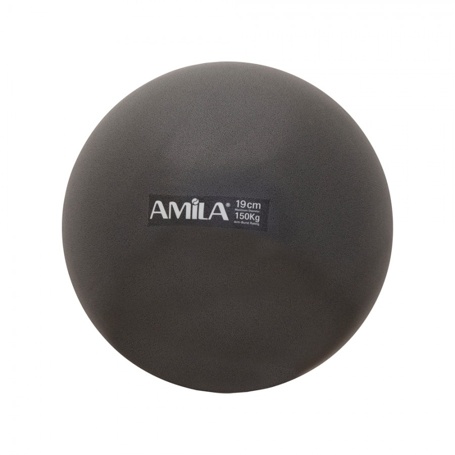 Μπάλα Pilates 19cm Μαύρη Amila 95802