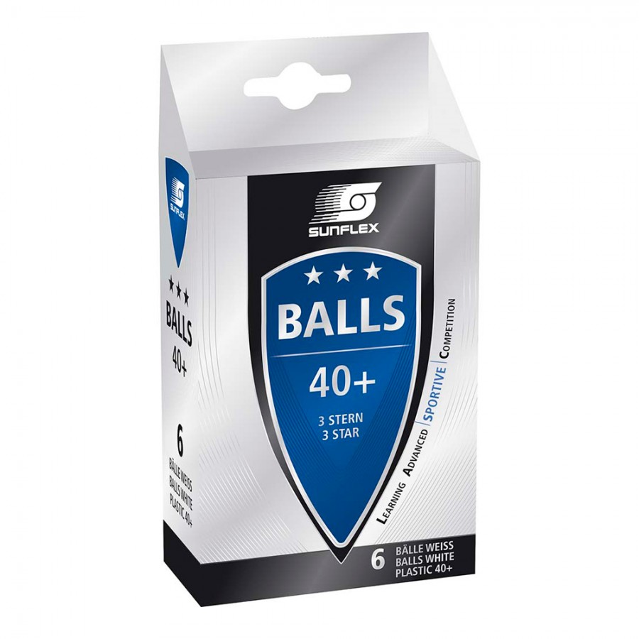 Μπαλάκια ping pong 3ών αστέρων PVC Sunflex 97252