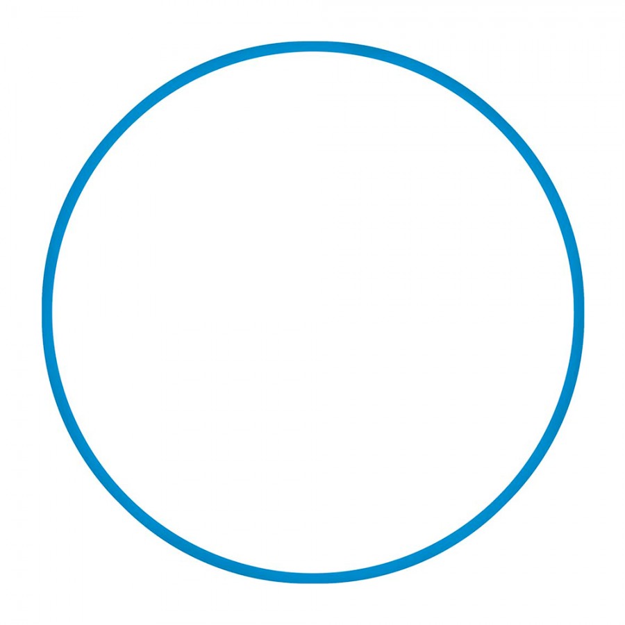 Στεφάνι ρυθμικής γυμναστικής 76cm Φ18mm 185gr Μπλε Amila 48160