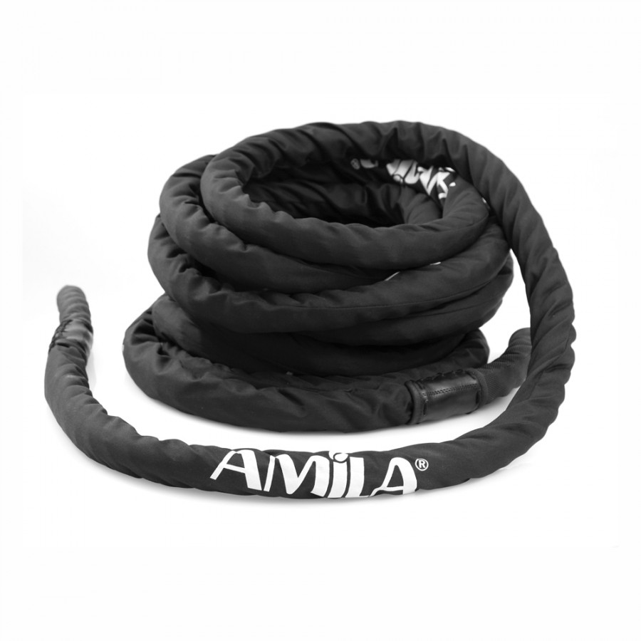 Σχοινί Προπόνησης Battle Rope Kevlar Handle 12m Amila 95112