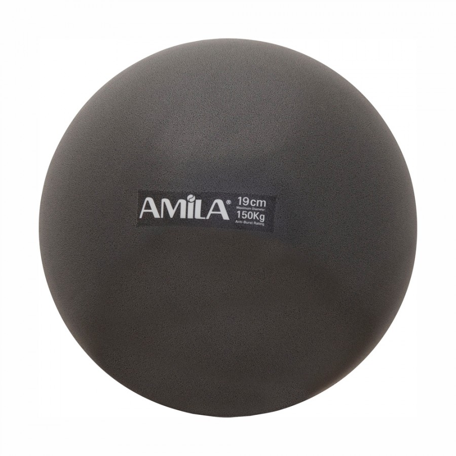 Μπάλα Pilates 19cm Μαύρη Amila 95805