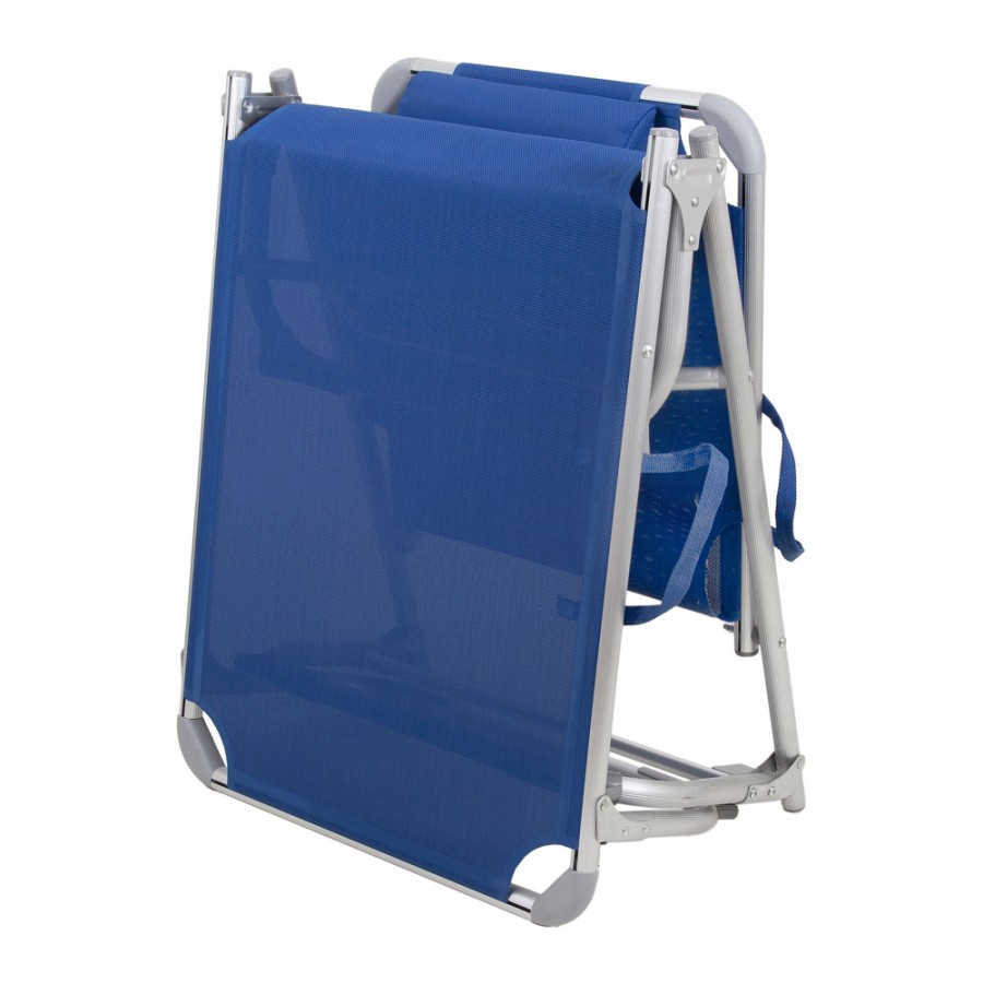 Ξαπλώστρα Παραλίας Τρίσπαστη Μπλε Escape