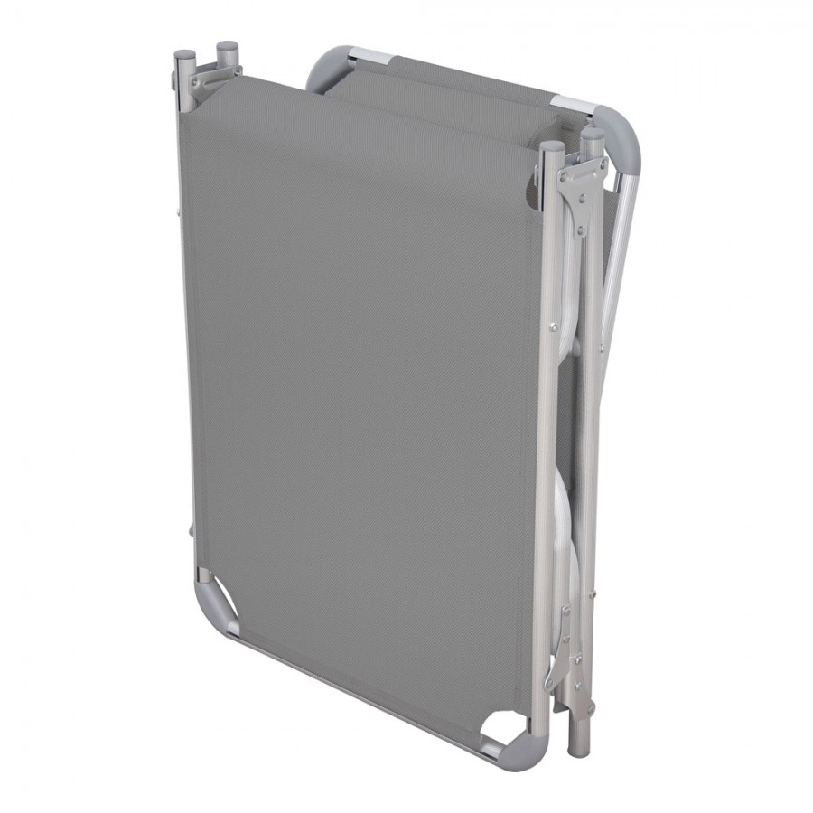 Ξαπλώστρα Παραλίας Τρίσπαστη Γκρι Escape