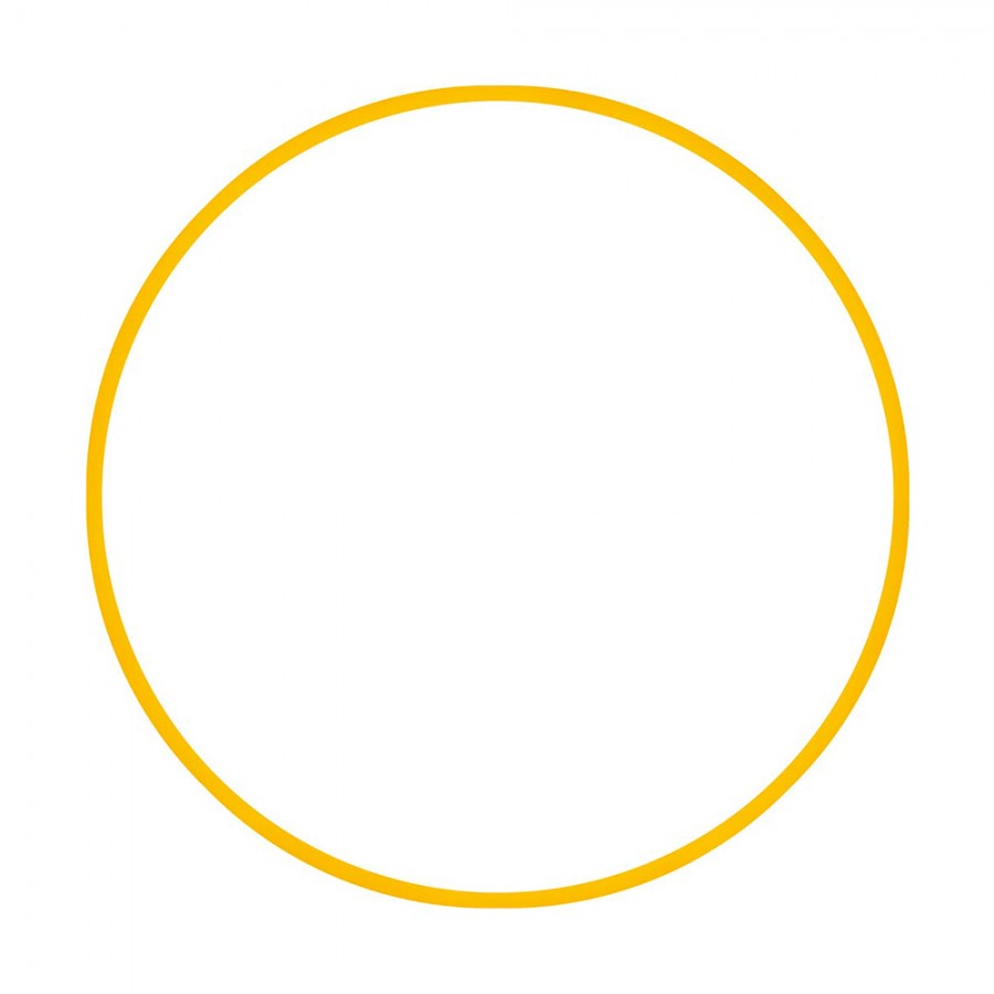 Στεφάνι Ρυθμικής Γυμναστικής 70cm Κίτρινο Amila 98811