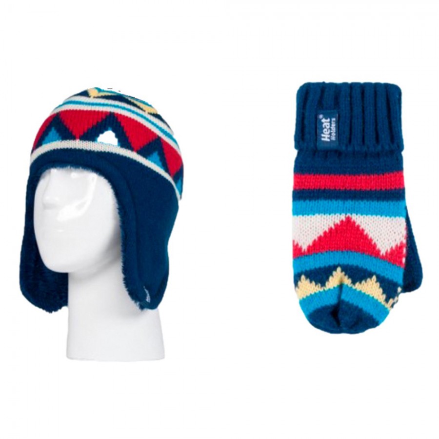 Σετ Παιδικό Σκουφάκι με Γάντια Μπλε Heat Holders 80047