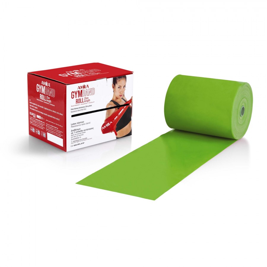 λάστιχο αντίστασης Gym Band Ρολό Μαλακό Amila 48145