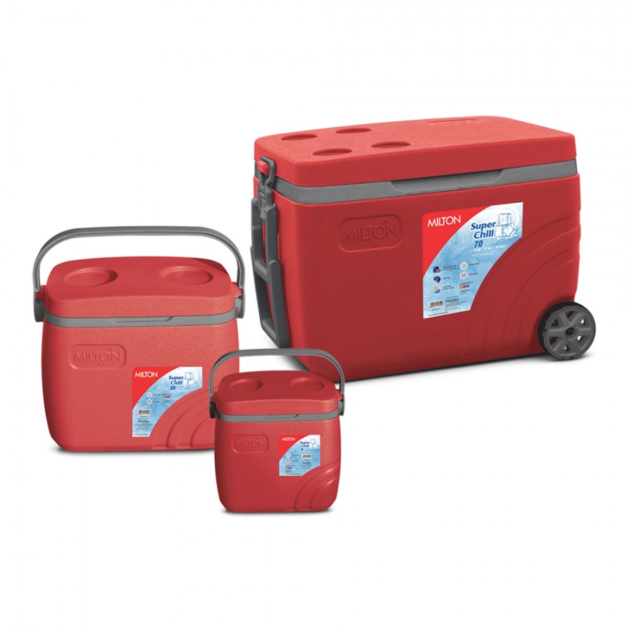 Σετ Ισοθερμικά Ψυγεία Milton Super Chill 8/30/70 Κόκκινο 13066