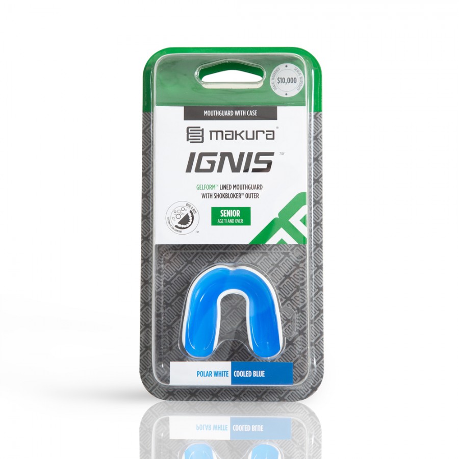 Προστατευτικό Μασελάκι Makura Ignis Λευκό Μπλε SR