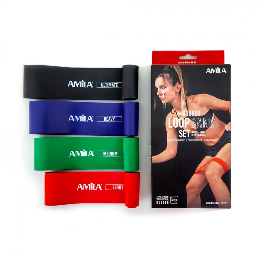 Set Λάστιχα Αντίστασης Amila Mini Band Light - Ultimate 96617