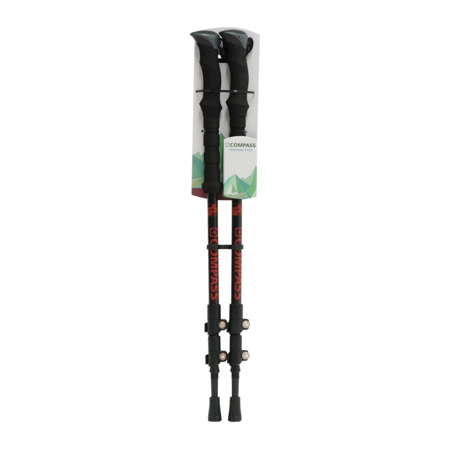 Μπατόν Πεζοπορίας Ρυθμιζόμενα Compass 3 Μερών Carbon 12519