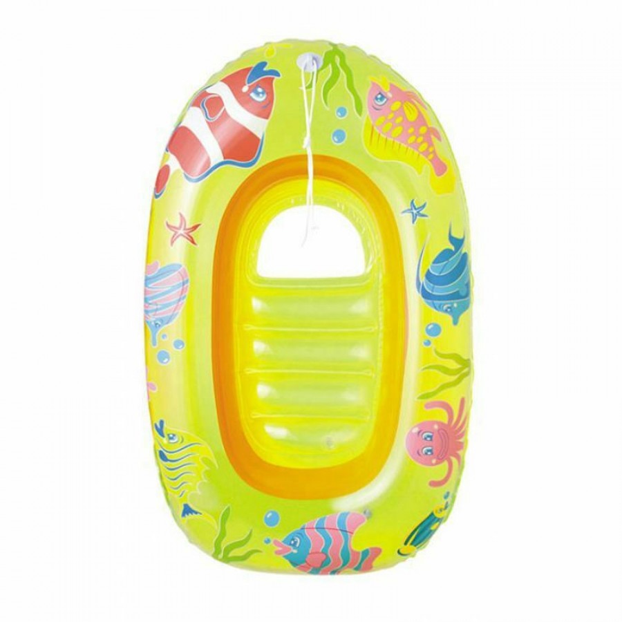 Παιδική Βάρκα Φουσκωτή 112x71cm Κίτρινη Βestway 15610