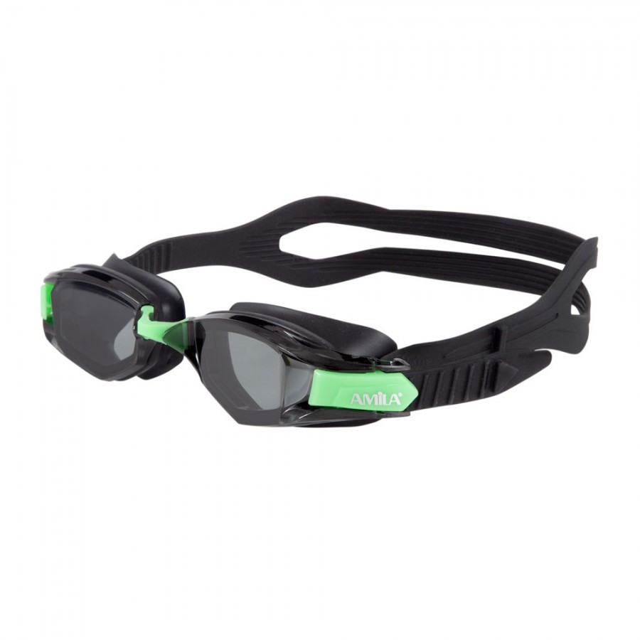 Γυαλιά Κολύμβησης Αmila S05YAF Μαύρο Πράσινο Φιμέ 47152