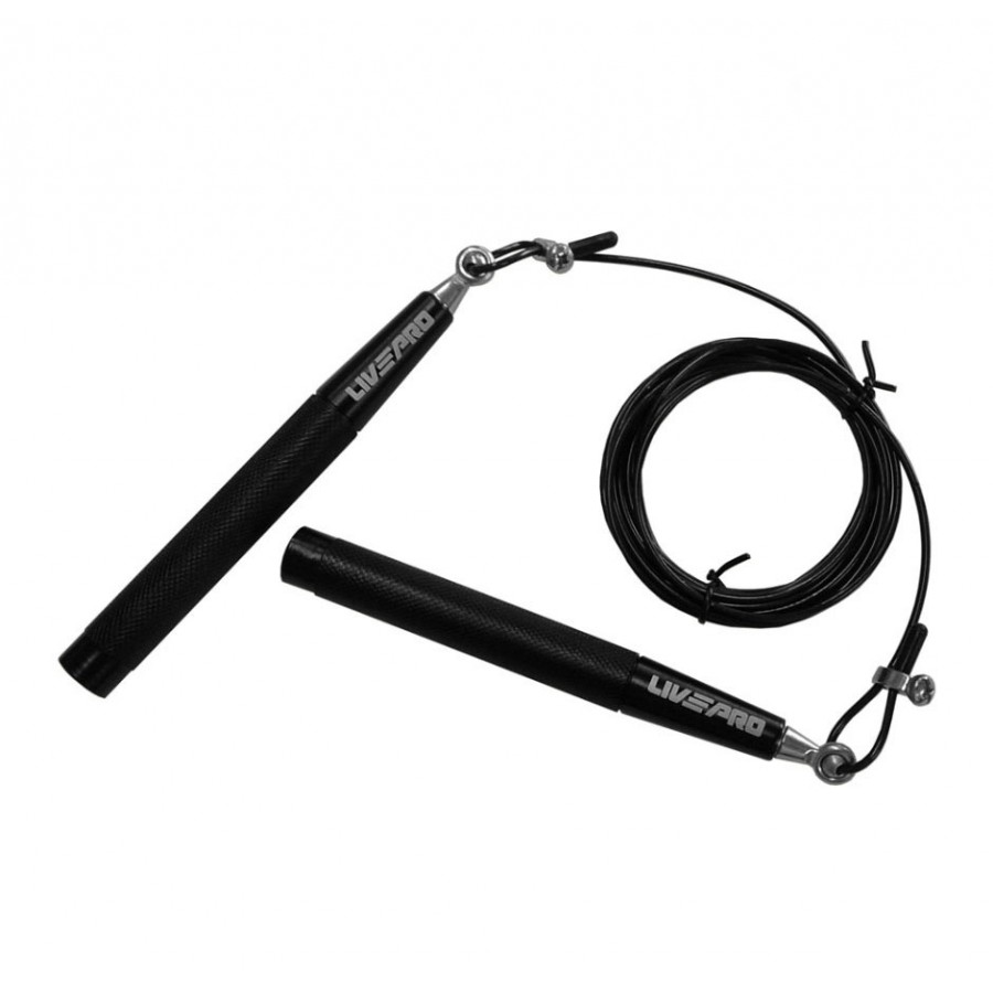 Σχοινάκι Crossfit Premium Black LivePro Β 8283HB