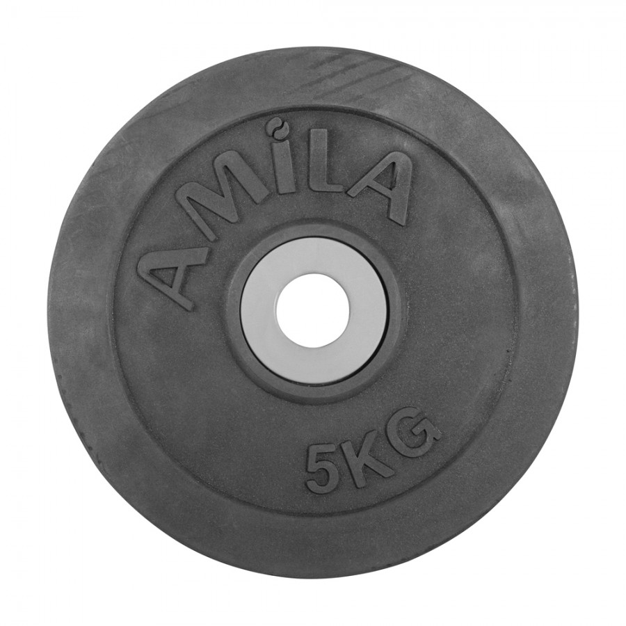 Δίσκος με Επένδυση Λάστιχου 28mm 5kg Amila 44473