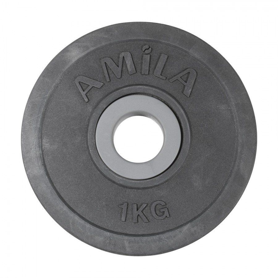 Δίσκος με Επένδυση Λάστιχου 28mm 1kg Amila 44471
