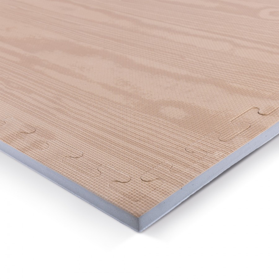 Δάπεδο Προστασίας Puzzle EVA 100x100x2cm Ξύλο Γκρι Amila 36652