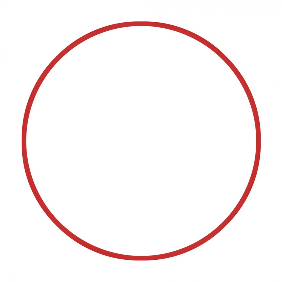 Χούλα-Χουπ 76cm Φ18mm 185gr Κόκκινο Amila 48162