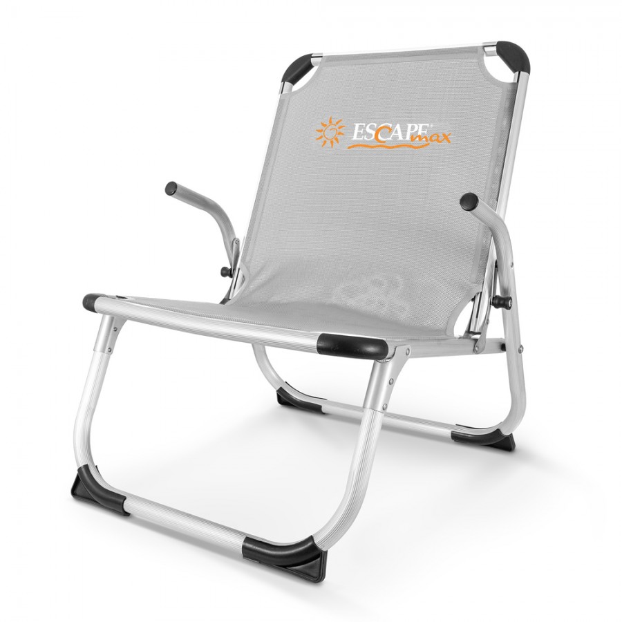 Καρεκλάκι Παραλίας Escape Max Άσπρο Γκρι 15676