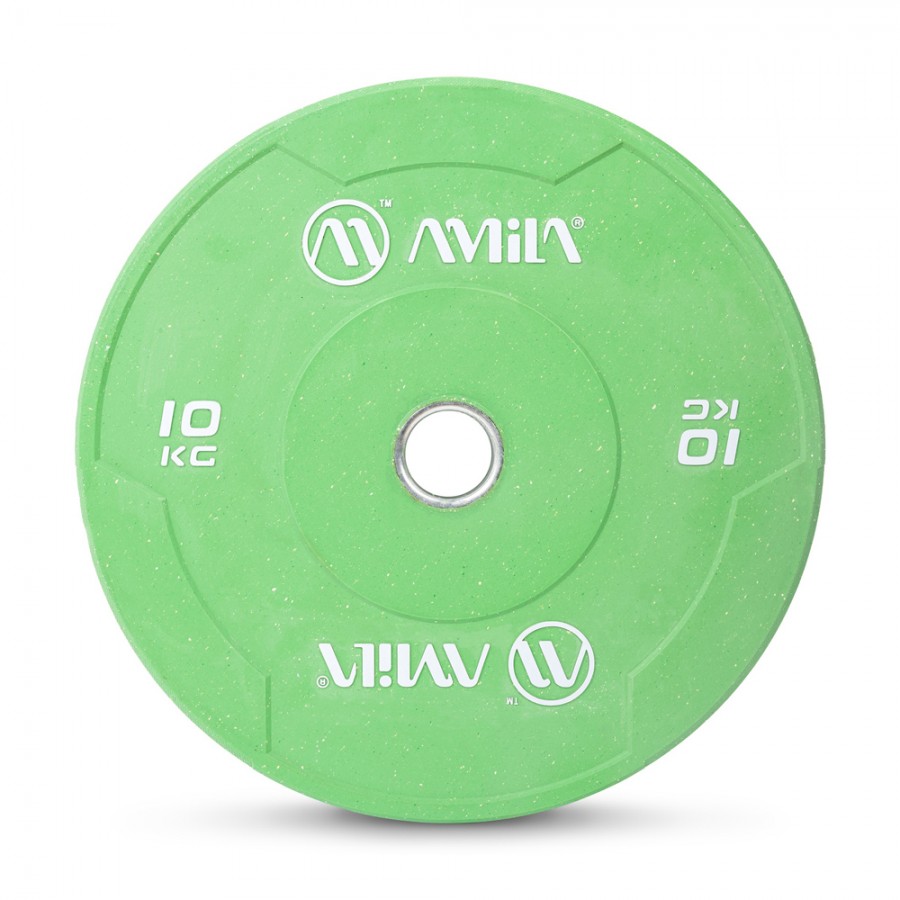 Δίσκος Βαρών Color Bumper Plate Slim 50mm 10kg Amila 84847