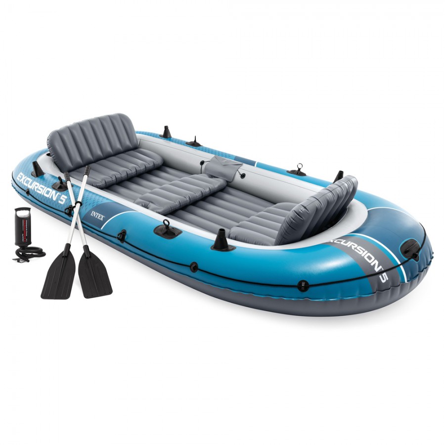 Φουσκωτή Βάρκα Intex Excursion 5 με Κουπιά & Τρόμπα 66325
