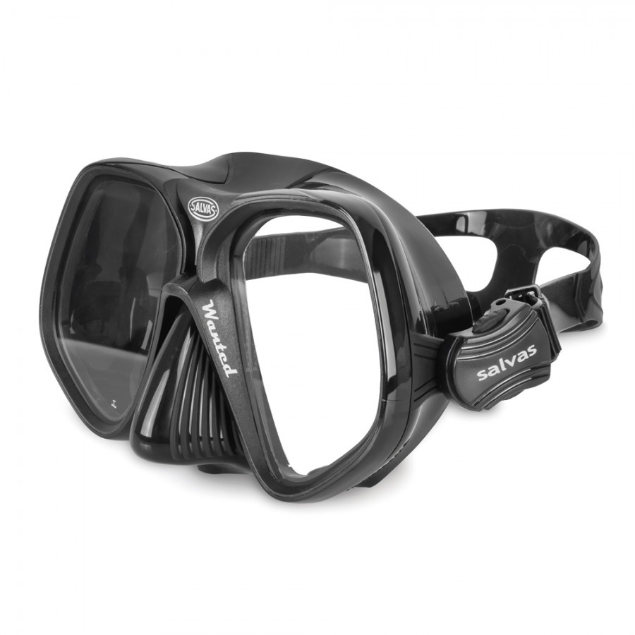 Μάσκα Θαλάσσης Salvas Wanted Black Silicone band 52204