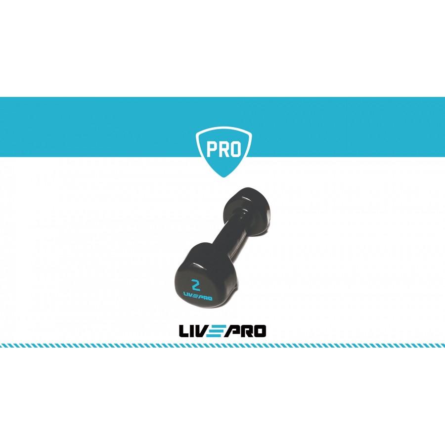 Βάρη Βινυλίου Live Pro Studio Dumbbell 2kg B 8070-02