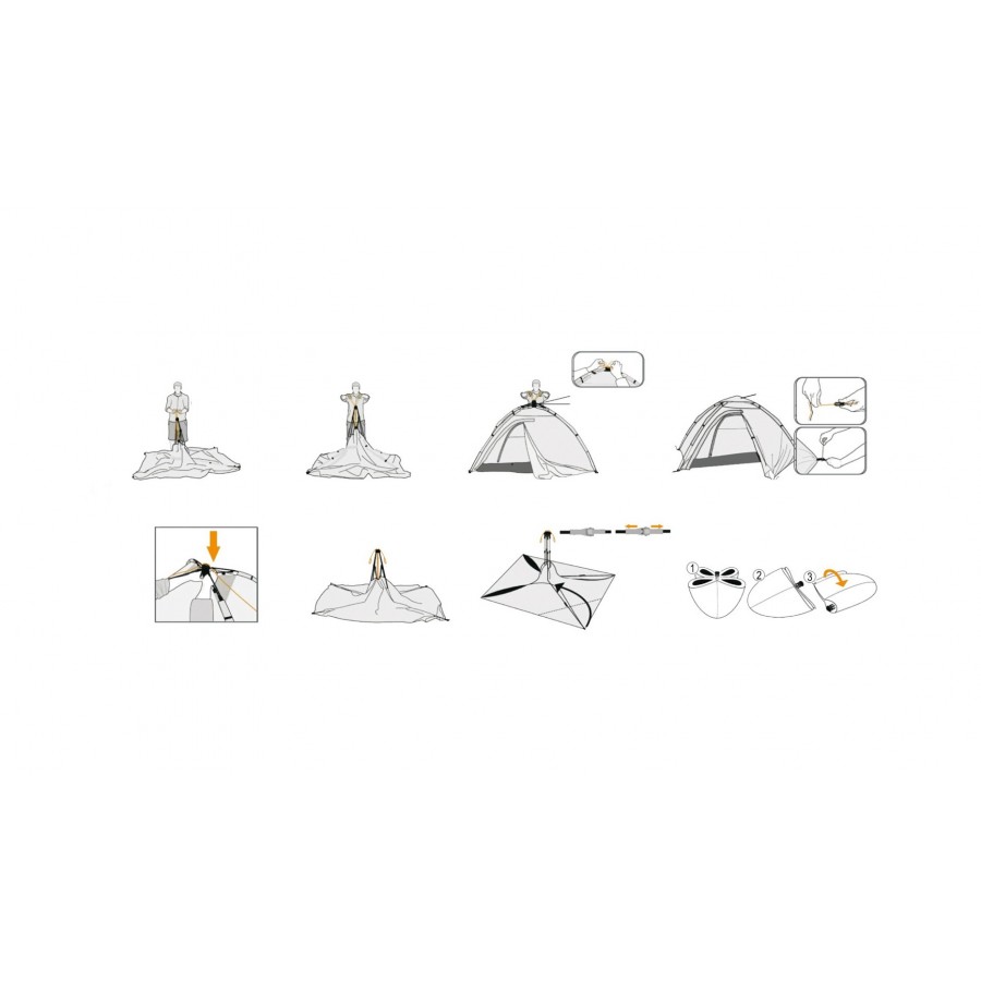 Σκηνή Easy-Up 2 ατόμων ABBEY® Camp 21XF
