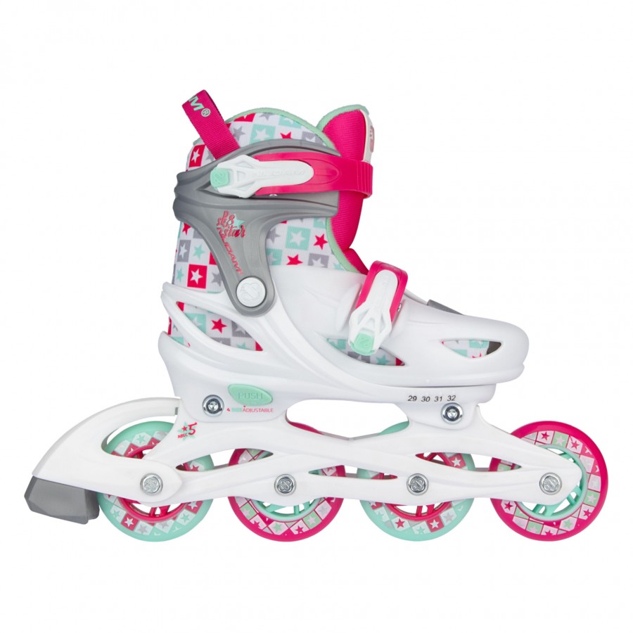 Inline Skates Ρυθμιζόμενα Nijdam Sk8 Star N20AA02