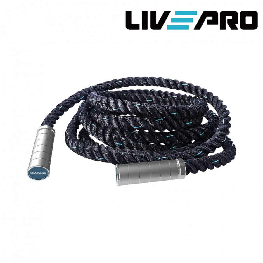 Σχοινί Προπόνησης με μεταλλικές λαβές 15 μέτρα LivePro Β-8173L
