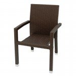 Καρέκλα Κήπου Αλουμινίου Rattan Velco 184-9038