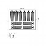 Σκηνή Panda Outdoor (10 Ατόμων) Relief 10385