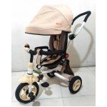Παιδικό Τρίκυκλο Αναδιπλούμενο με Περιστρεφόμενο Κάθισμα 9903 Μπεζ