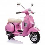 Παιδική Μηχανή Scorpion Wheels Vespa Piaggio 12V Original Ροζ 5245050