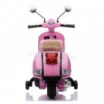 Παιδική Μηχανή Scorpion Wheels Vespa Piaggio 12V Original Ροζ 5245050
