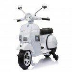Ηλεκτροκίνητη Παιδική Μηχανή Scorpion Wheels Vespa Piaggio 12V Original Λευκή