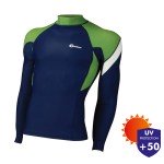 Μπλουζάκι Rash Guard Ανδρικό Μακρύ Μανίκι BlueWave Μπλε Πράσινο