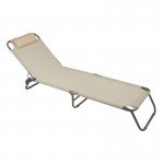 Ξαπλώστρα Παραλίας Textilene Μεταλλική Ø22mmSummer Club Εκρού 19352