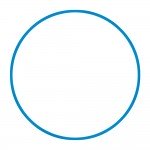 Στεφάνια Ρυθμικής Γυμναστικής Φ18mm 155gr Μπλε Amila 48166