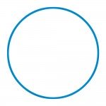 Στεφάνι ρυθμικής γυμναστικής 76cm Φ18mm 185gr Μπλε Amila 48160