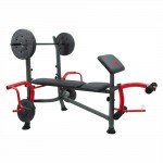 Πάγκος ασκήσεων με ορθοστάτες και Βάρη Amila