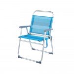 Καρέκλα Camping Αλουμινίου Textilene Με Ψηλή Πλάτη Summer Club