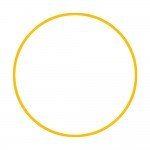 Στεφάνι Ρυθμικής Γυμναστικής 70cm Κίτρινο Amila 98811