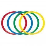 Επίπεδα δαχτυλίδια ελέγχου  και ισορροπίας (12 τμχ., ποικίλα χρώματα)