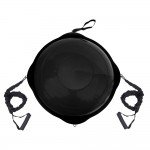 Μπάλα Ισορροπίας με Ξύλινη Βάση Mat Black 63cm Amila 48193