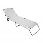 Ξαπλώστρα Textilene Αλουμινίου Ø22mm Εκρού Summer Club 19351