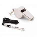 Σφυρίχτρα απλή μεταλλική με κορδόνι Amila 41991