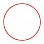 Χούλα-Χουπ 76cm Φ18mm 185gr Κόκκινο Amila 48162