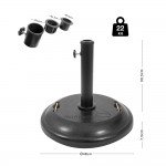 Βάση Ομπρέλας Στρογγυλή Τσιμεντένια 22Kg Escape