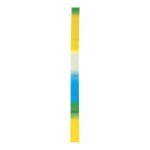 Κορδέλα Ρυθμικής Γυμναστικής 6m Άσπρο Κίτρινο Μπλε 98903